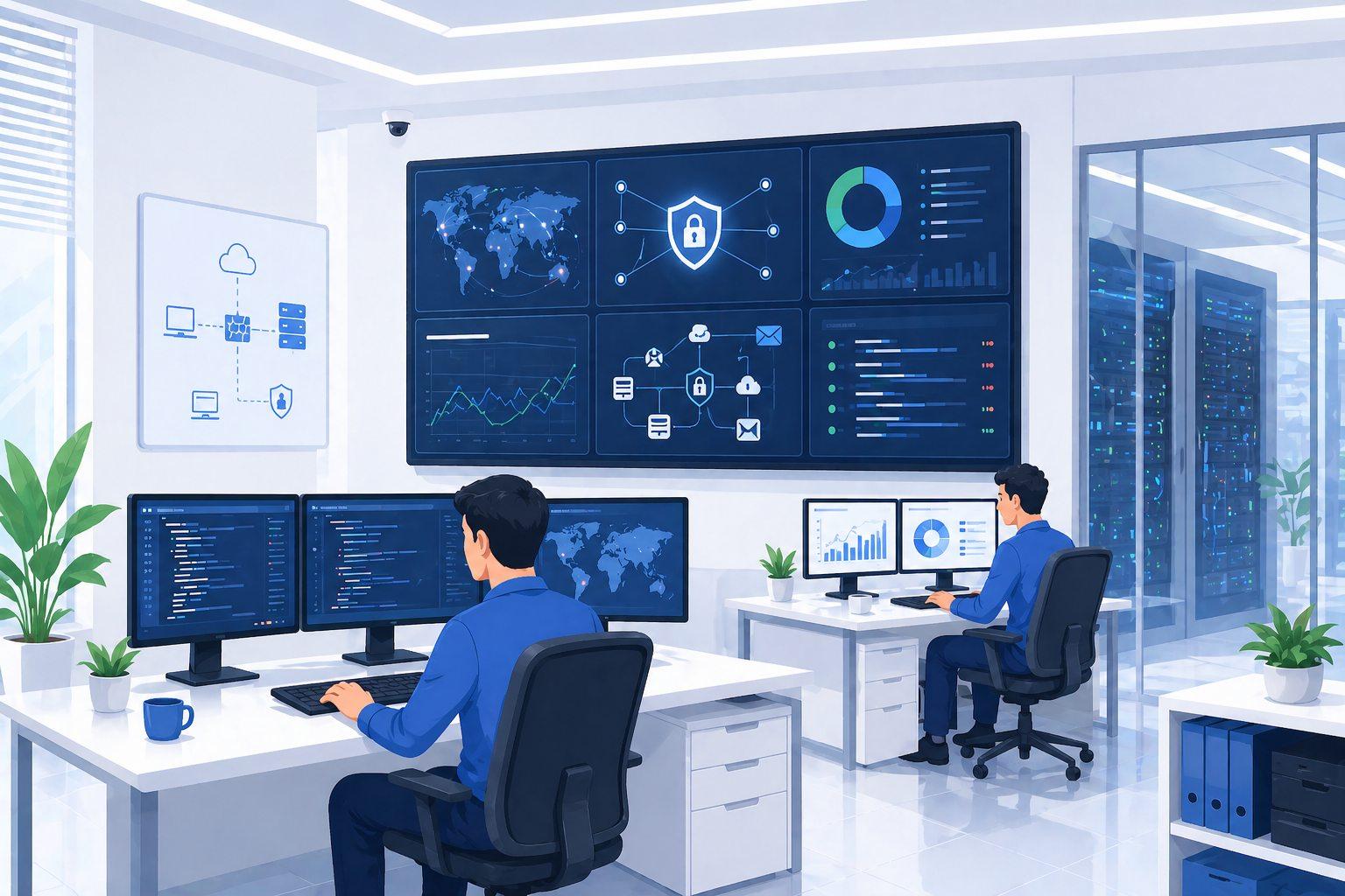 PT XIPTOR SOFTWARE SERVICE digital operations team with security dashboards, monitoring, and analytics.