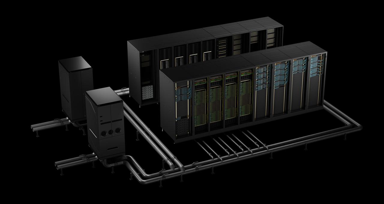 NVIDIA GB200 data center liquid cooling layout