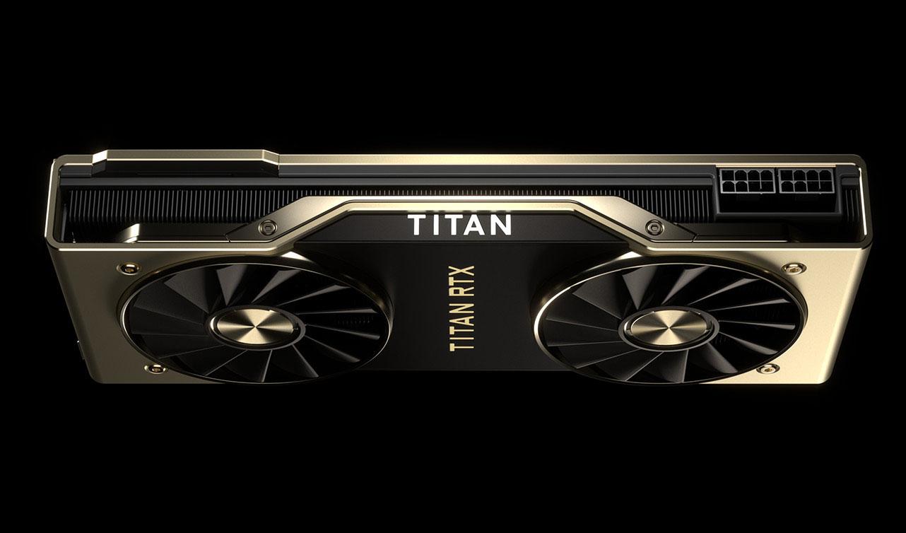 NVIDIA TITAN RTX dual-fan graphics card